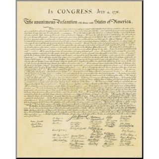 Art   Declaration of Independence Mounted Print