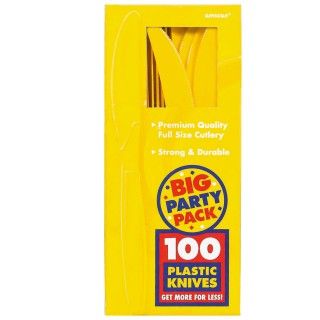 Yellow Sunshine Big Party Pack Knives