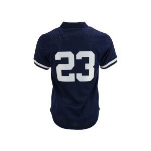 New York Yankees Mattingly Mitchell and Ness MLB Auth Mesh Batting Practice V Neck Jersey