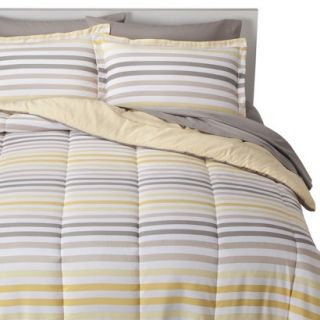 Room Essentials Multi Stripe Bed In A Bag   White/Yellow (Twin)