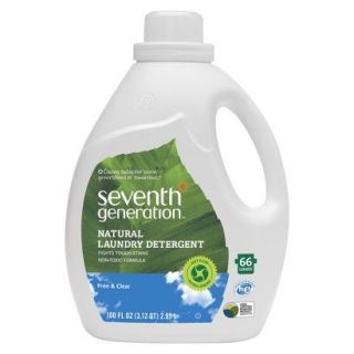 Seventh Generation Natural Liquid Laundry Detergent   Free and Clear (100 oz)