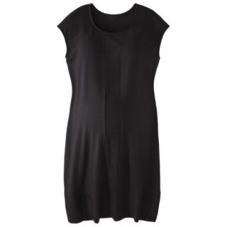 Liz Lange for Target Maternity Cap Sleeve Shift Dress   Black XL