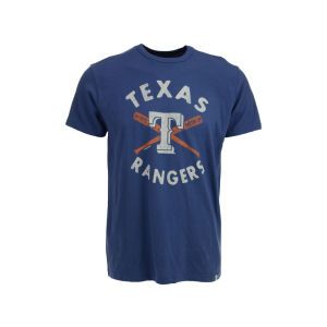Texas Rangers 47 Brand MLB Crossed Bats Flanker T Shirt