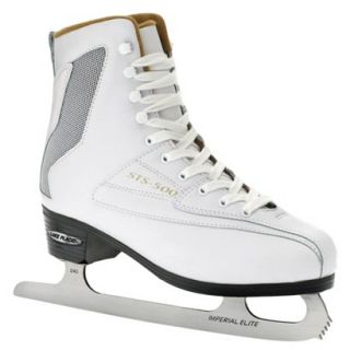 Lake Placid White STS 500 Sport Womens Ice Skate   8.0