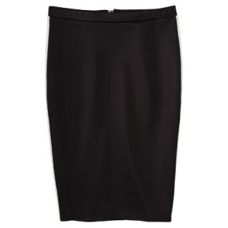 Mossimo Petites Scuba Color block Skirt   Black/White SP
