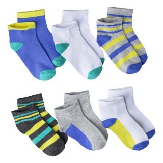 Circo Infant Toddler Boys Assorted Low Cut Socks   Blue/Gry 12 24 M