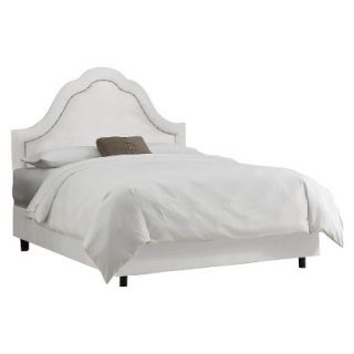Skyline Twin Bed Arch 870NB Bed Upholstered White