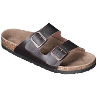 Mens Mossimo Supply Co. Brad Genuine Leather Footbed Sandals   Brown 10