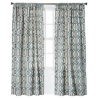 Threshold Farrah Lattice Window Panel   Blue (54x84)