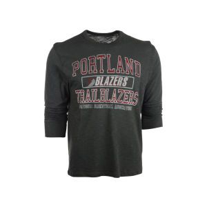 Portland Trail Blazers 47 Brand NBA Stacked Long Sleeve Scrum T Shirt