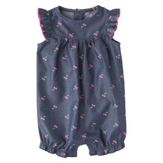 Just One YouMade by Carters Newborn Infant Girls Jumpsuit   Navy/Dark Pink 18