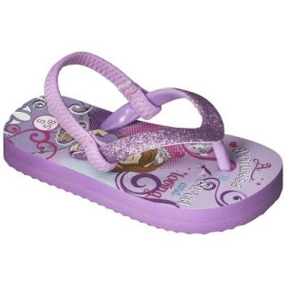 Toddler Girls Sofia The First Flip Flop Sandals   Purple M