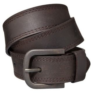Dickies Mens Double Edge Stitched Belt   Brown 44