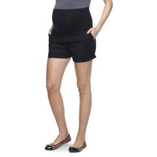 Liz Lange for Target Maternity 6 Twill Shorts   Black XL