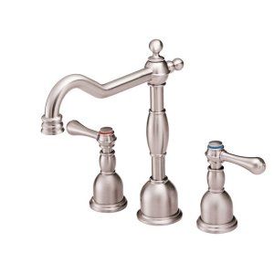 Danze D304057BN Brushed Nickel Opulence Two Handle Widespread Lavatory Faucet