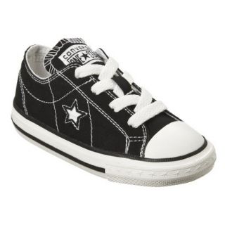 Toddlers Converse One Star Canvas Oxford Shoe   Black 8.0