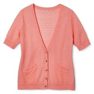 Mossimo Supply Co. Juniors Plus Size Short Sleeve Cardigan   Peach 4X