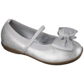Toddler Girls Cherokee Gilda Ballet Flat   Silver 9