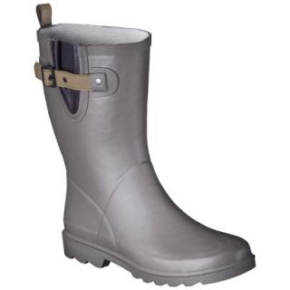 Womens Premier Mid Rain Boots   Gray 6