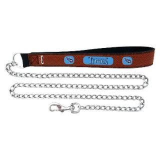 Tennessee Titans Football Leather 2.5mm Chain Leash   M