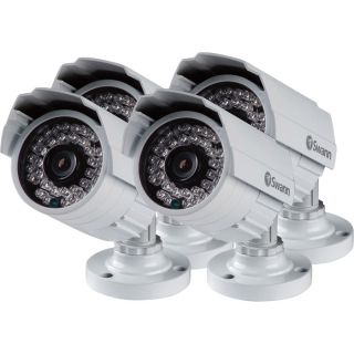 Swann Communications 4 Pack of Pro 642 Compact Outdoor Security Cameras, Model