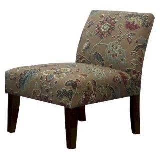 Skyline Armless Upholstered Chair Avington Armless Slipper Chair   Floral