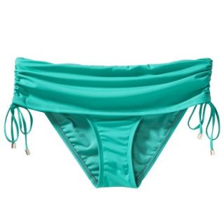 Womens Side Tie Swim Bottom  Green L