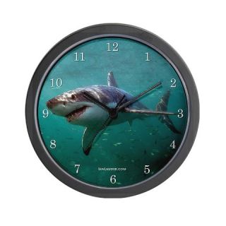  Underwater Great White Shark Wall Clock