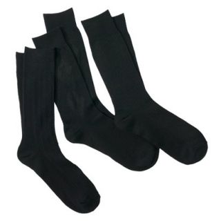 Merona Mens 3Pack Argyle Socks   Black OS