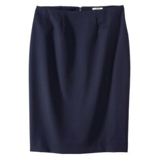 Merona Womens Twill Pencil Skirt   Federal Blue   2