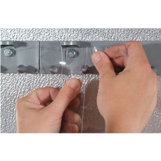 Aleco Energy Saving PVC Strip Doors with MaxBullet Hardware   4Ft. x 7Ft.,