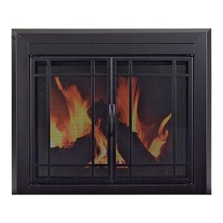 Pleasant Hearth Easton Fireplace Glass Door   For Masonry Fireplaces, Large,