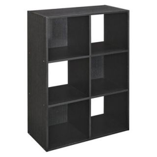 Storage shelves ClosetMaid 6 Cube Organizer   Black Ash