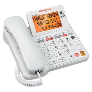 AT&T Corded Answering System (CL4940) with Large Tilt Display, 1 Handset   White
