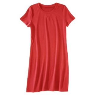 Merona Womens Knit T Shirt Dress   Hot Orange   XS