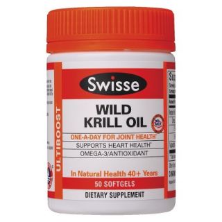 Swisse Wild Krill Oil Dietary Supplement   50 Softgels
