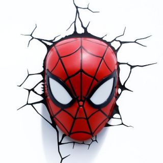 3D Wall Art Nightlight   Spiderman Face