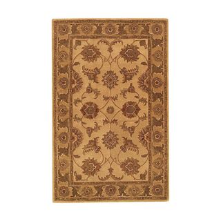 Hand tufted Imperial Beige/ Gold Wool Rug (5 X 8)