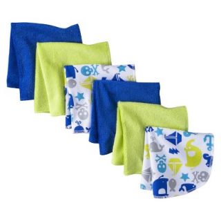 Circo Infant Boys 6 Pack Washcloth Set   Blue/Green