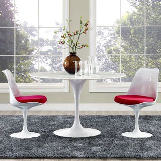 Lippa Marble Top 47 Dining Table In White