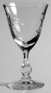 Tiffin Franciscan Santa Anita Wine Glass   Stem #17492, Cut
