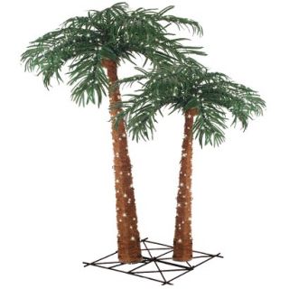 Lighted Palm Tree Twin Set