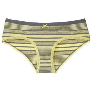 Xhilaration Juniors Cotton With Lace Hipster   Dandy Leon Yellow S