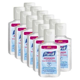 Purell Advanced Hand Sanitizer Refereshing Gel   2 fl oz (12 Pack)