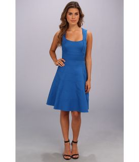 Jessica Simpson Sleeveless Full Skirt Panel Dress Womens Dress (Blue)