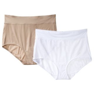 Simply Perfect By Warners Womens 2 Pack Classic Brief TA5738   Natural L