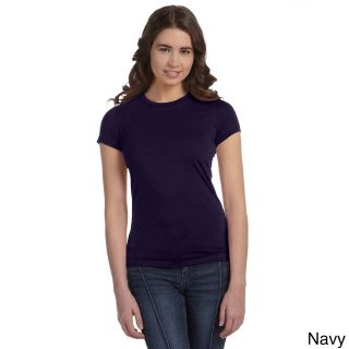 Bella Bella Womens Poly Cotton Short Sleeve T shirt Navy Size M (8  10)
