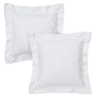 Denim Pillow Pair Slipcovers   White (16x16)