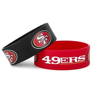 San Francisco 49ers AMINCO INC. Wide Bracelet 2pk Aminco