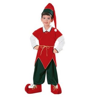 Boys Velvet Elf Costume